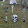 Haunted Skull Hand Ground Stake Set - 3-Piece Halloween Courtyard Decoration