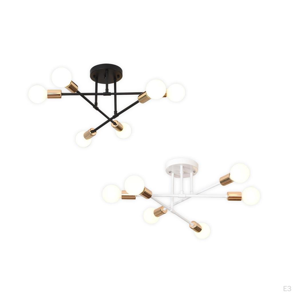 Chandelier Geometric Pendant Lighting 6 Lights Art Mid Century Ceiling Lamp Nordic
