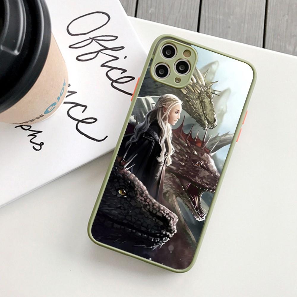 Dragon Mother Thrones Phone Case For IPhone 14 11 12 13 Mini Pro Max 8 7 Plus X XR XS MAX Translucent Matte Cover