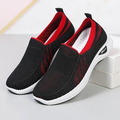 Old Beijing Cloth Shoes Women's One-pedal Middle-aged and Elderly Mother's Shoes Mesh Breathable Women's Casual Single Shoes Foreign Trade Shoes Child