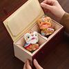 Resin Lion Dance Sculptures and Figurines Chinese Characteristic Mascot Luxury Home Room Office Table Decoration and Accessories