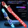 Cool Dual-Head Telescopic Rotating Laser Sword Telescopic Flashing Blade Finger Rotating Laser Sword