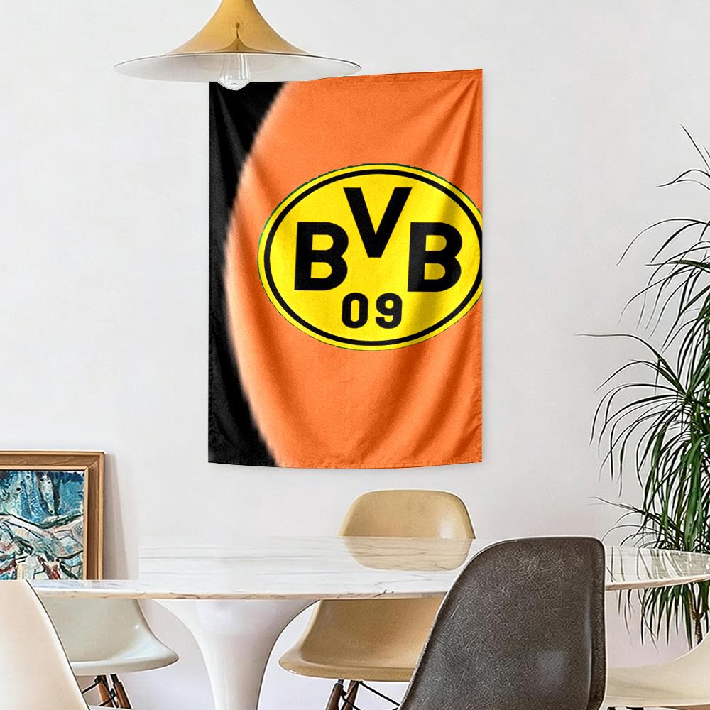 Borussia Dortmund Wanddekoration Wandteppich Kunst Für Haustier-Gedenken Geburtstag Hochzeitsparty Hintergrund Familiengeschenk