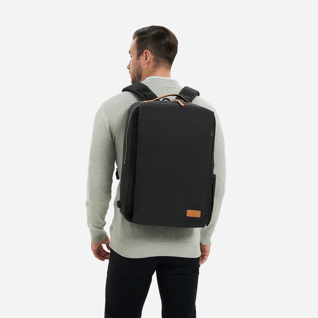 Nordace Siena Pro 17 Smart Backpack with USB Port - 17-inch Laptop Backpack, 26L, Daily Backpack for Travel, Everyday Use, and Work, Black, Standard