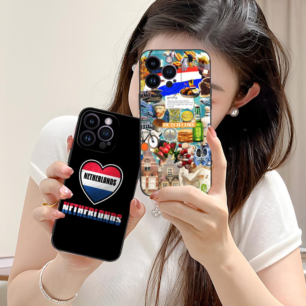 Netherland Dutch Flag Printed Phone Case for iPhone 17 16 15 14 13 12 11 X XR XS 8 7 Air Pro Max Plus Mini Soft TPU Shockproof