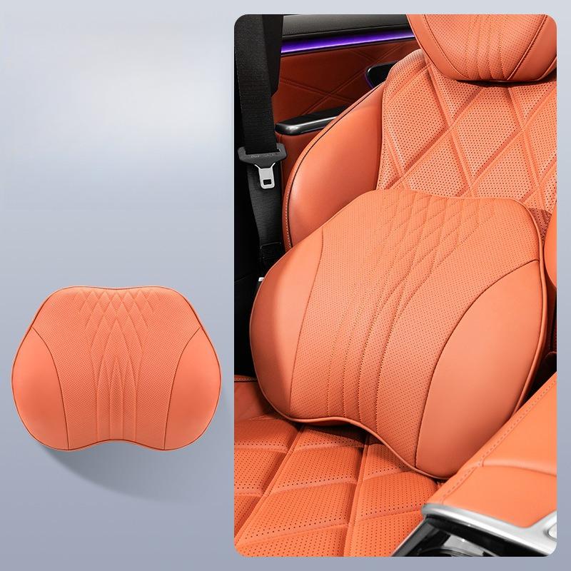 High-End Car Neck Support Headrest And Lumbar Support Cushion Automotive Interior Products for Seat Back Protection