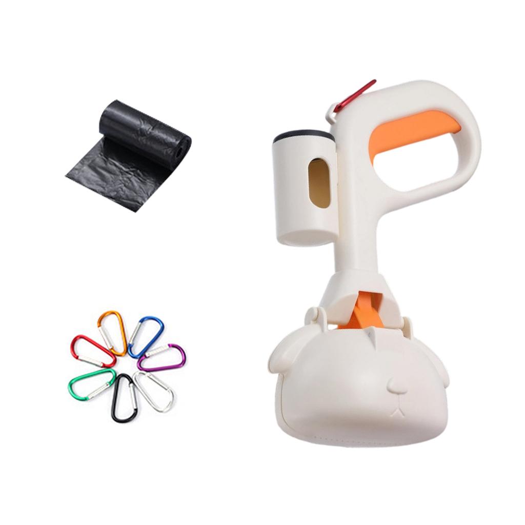 Portable Poop Bag Dispenser with Hook for Dog Walking Outdoor Pet Waste