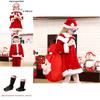 Christmas Attire For Children Vibrant Red Santa Costume With Plush Fabric