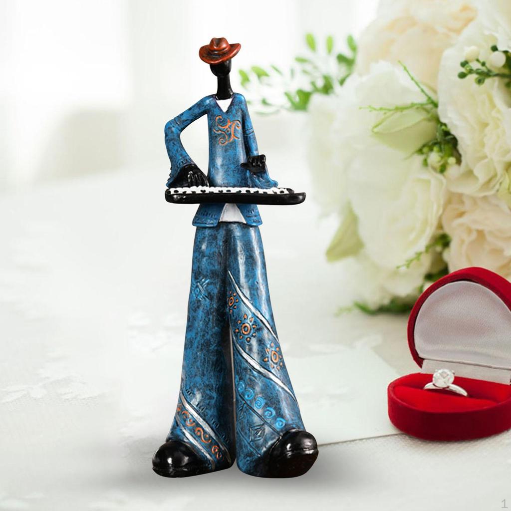 Koop Creative Rock Band Resin Statues Music Art Character Figurines