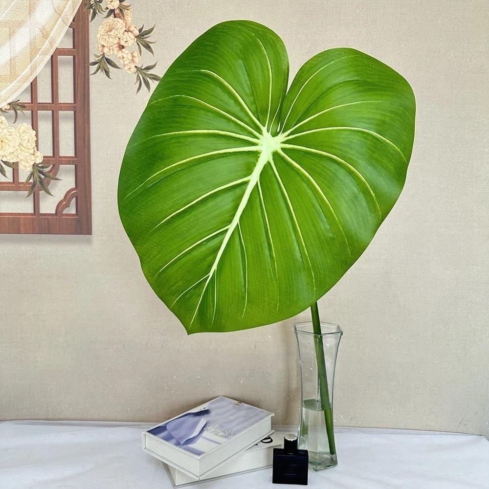 Lifelike Artificial Calla Leaves Green Plants Artificial Arrowroot Leaf  Home Decor