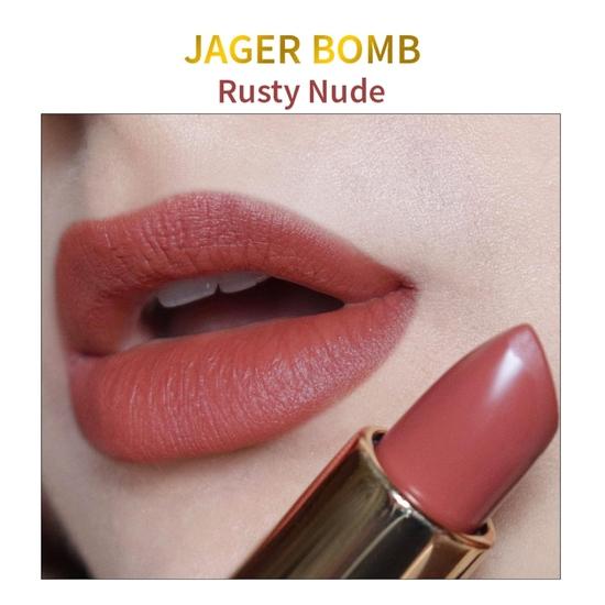 Nykaa Nude Brown Matte Luxe Lipstick (Jager Bomb) for Velvel Matte Finish|High Pigmente Colour|Lightwear|Easy Application (4.8 Gm).