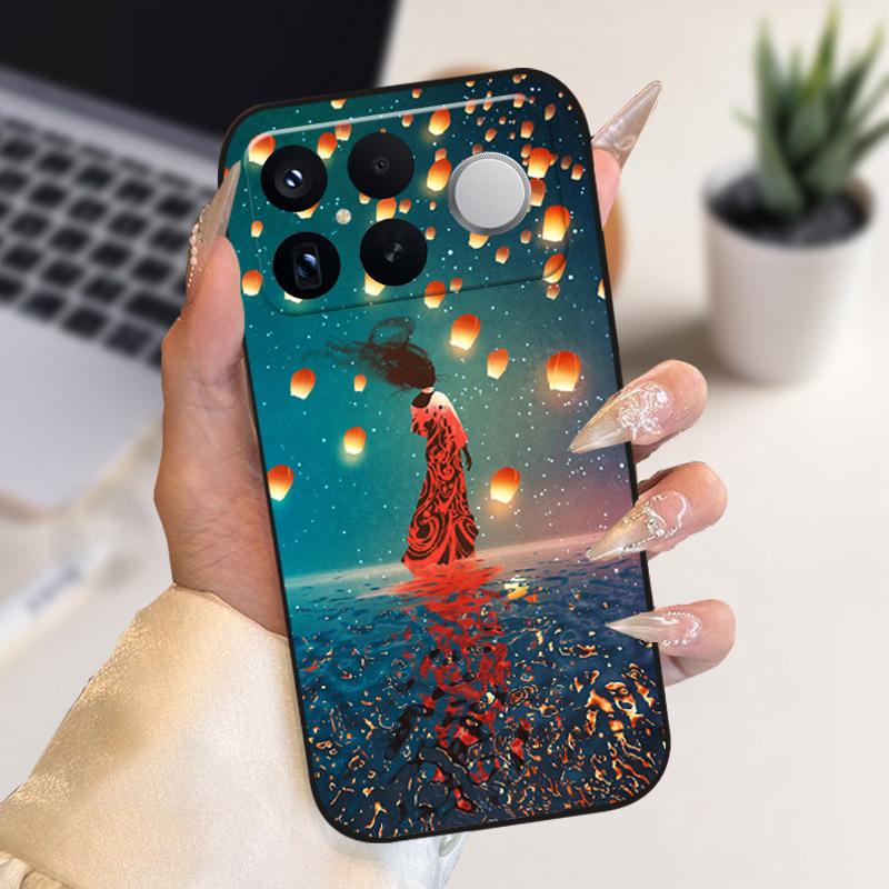 Etui do POCO F8 Ultra Modne Odporne na Wstrząsy Pokrowiec na Telefon Silikonowe Miękkie Zderzak TPU Dla Xiaomi POCO F8Ultra Powłoka Fundas Kreskówka Capa
