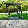1pc Garden Swing Chair Top Cover Awning Top Rain Cover Replacement Canopy Waterproof Sun Shade Swing Top Cover Without Frame