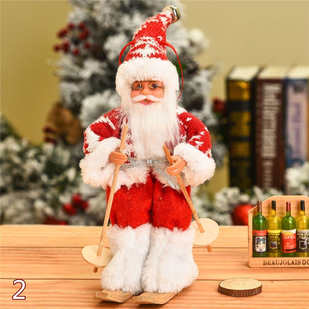 Sitting Home Decoration Kids Toys Christmas Tree Accessories Desktop Santa Claus Doll Xmas Ornament