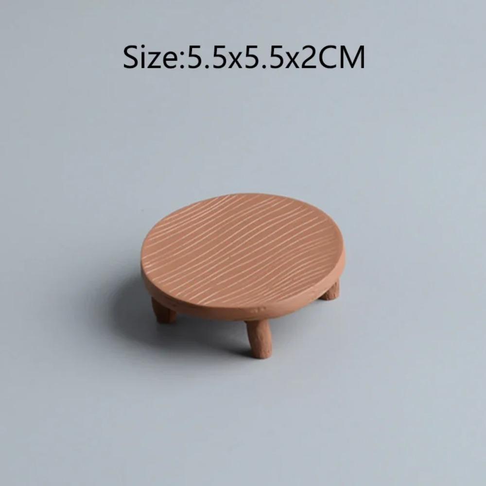 Cartoon Katze Frosch Bär Gelber Stuhl Computer Büro Modell Mini Actionfiguren Harz Wohnaccessoires Schreibtisch Figur Spielzeug