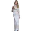 2024 Autumn Women's Solid Color Top & A-Line Skirt Set