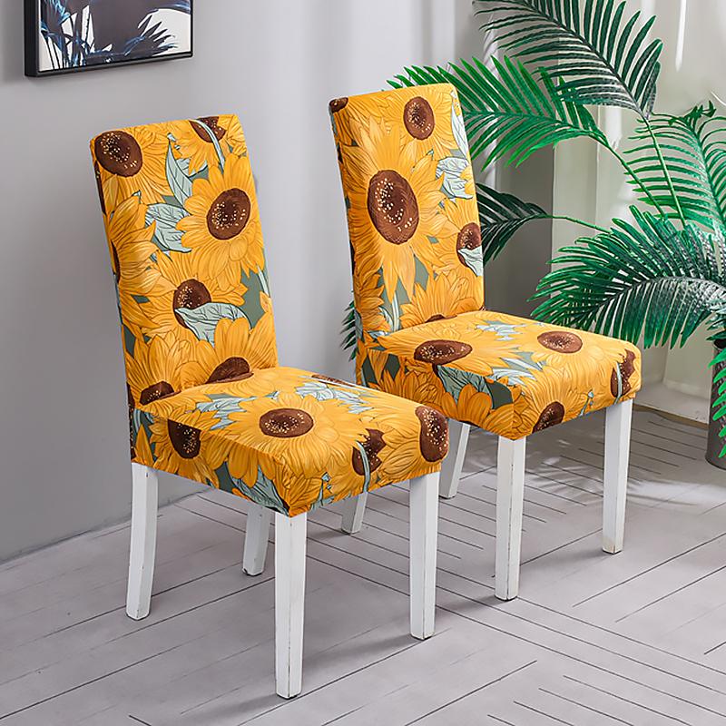 Chair Covers Set Of 1/2/4/6 Pcs, Parson Chair Slipcovers For Dining Room, Removable Kitchen Chair Cover For El And Ceremony