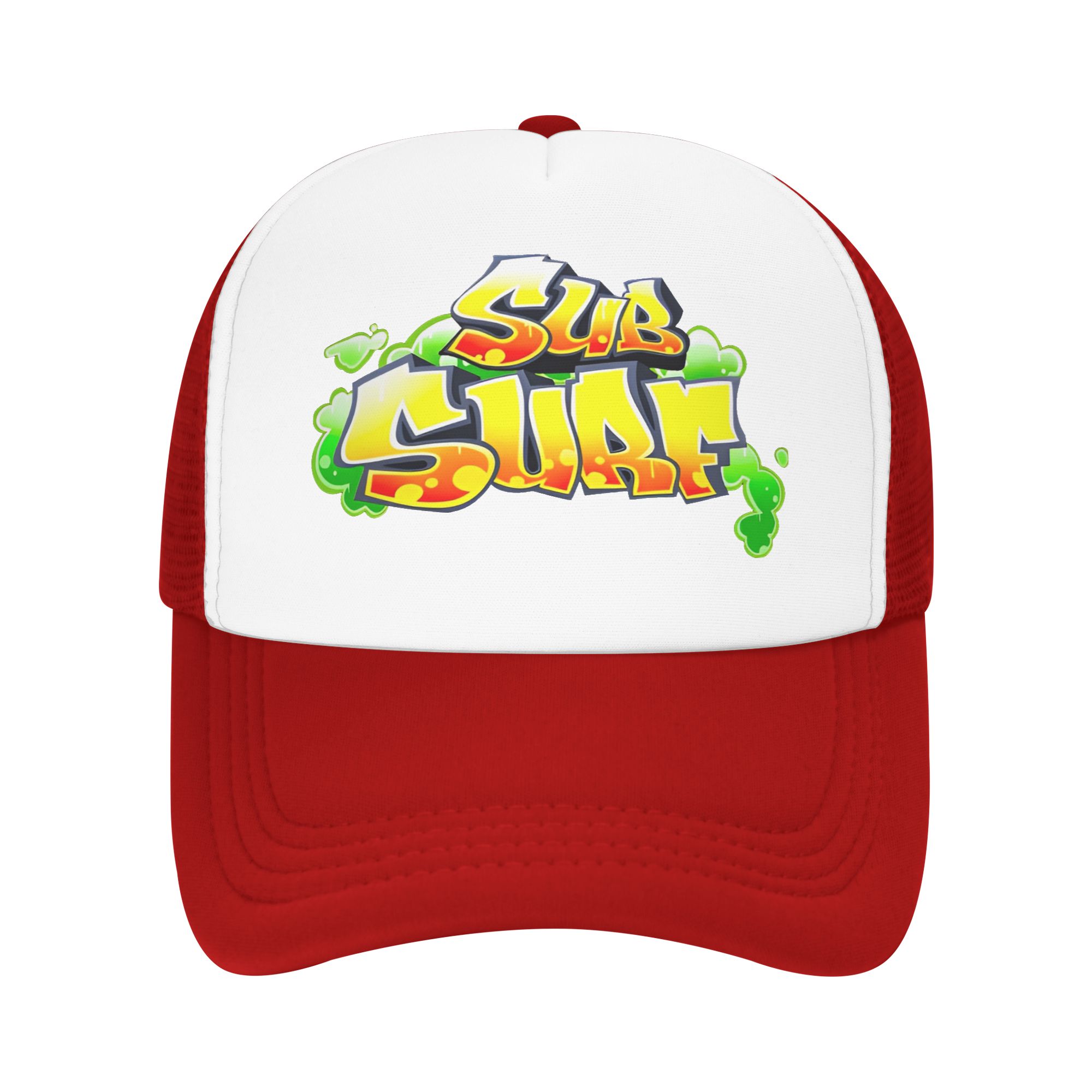 

Subway Surfers Logo Mesh Sun Hats Game Unisex Adult Custom DIY Hip Hop Hats Spring Streetwear Tennis Skate Adjustable Snapback Cap One Size