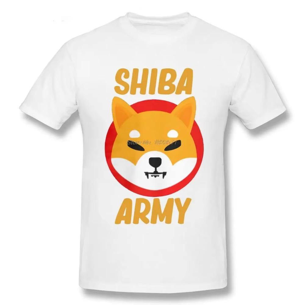 Shiba Inu Token Crypto Shib Army Hodler Coin Cryptocurrency T-Shirt Funny Tee TShirt  Men's Clothing Oversized Unisex Tops