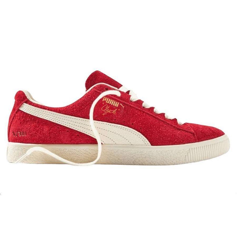 Puma END. X Clyde OG 50th Anniversary - Red Men Sneakers For-All-Time-Red Frosted-Ivory 392302-02