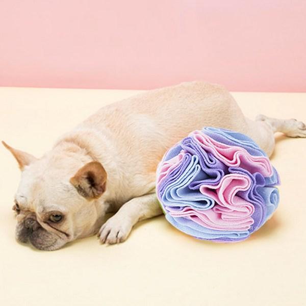 Ding Dong Pet Pet Sniff Nose Work Snack Ball 20cm, 1 Piece, Macaron