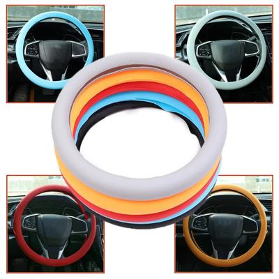 Stuurhoezen Universele Auto Vrachtwagen Stuurwiel Siliconen Hoes Auto Wiel Antislip Non-Slip Hoezen Interieur Accessoires