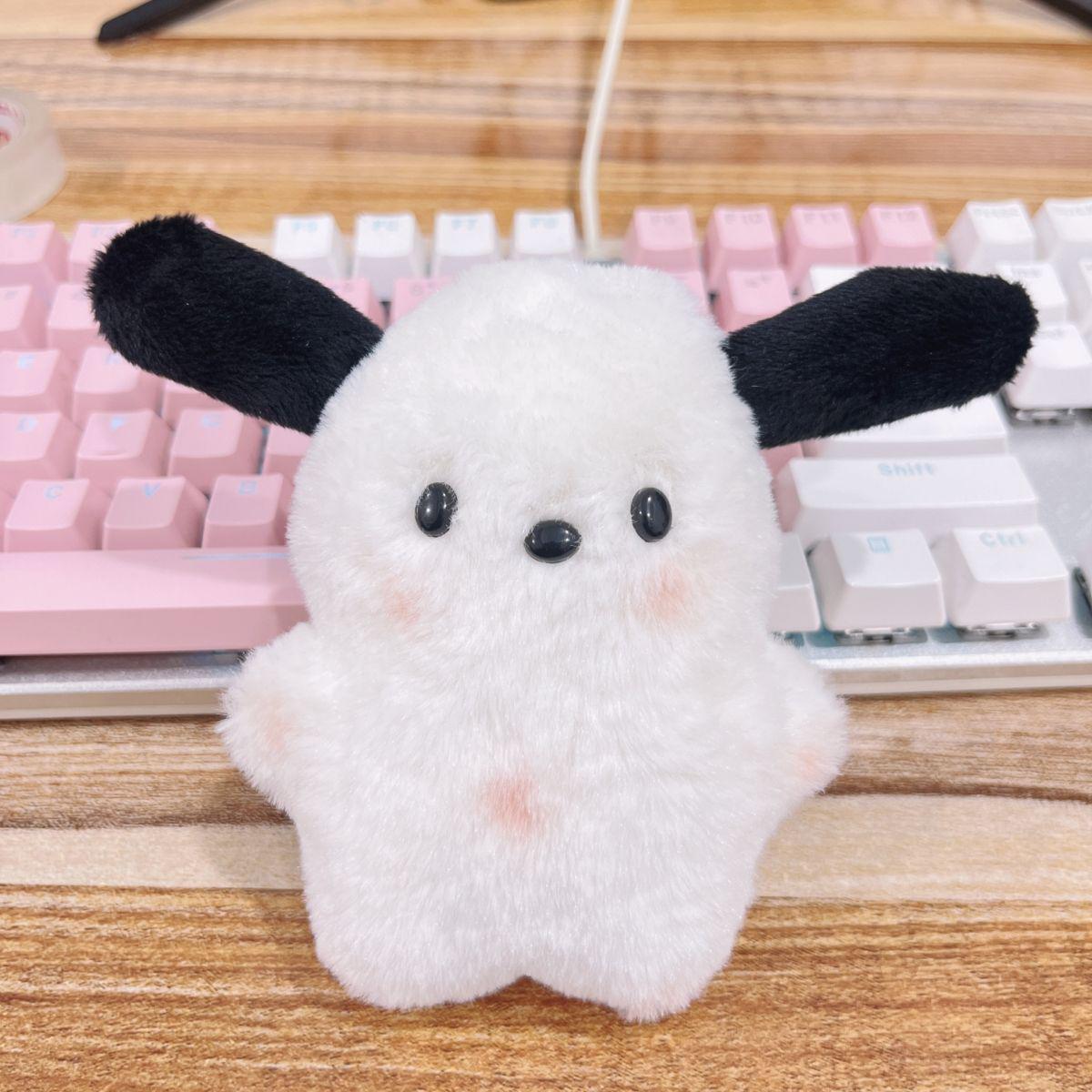 

Плюшевый брелок Пача Собака: Милые румяные очки для девичьего брелока для сумки в подарок High-quality plush, approx. 12cm tall