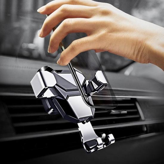 Gravity Phone Holder Car Air Vent Mount Cradle Stand Metal For GPS Mobile Phone