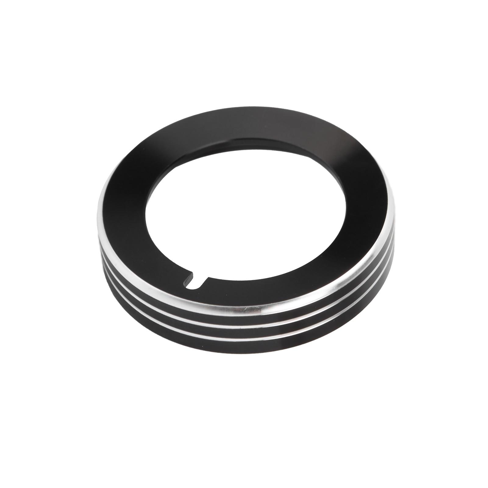

Headlight Switch Ring Aluminum Alloy Black Replacement for Ford Mustang 20152020
