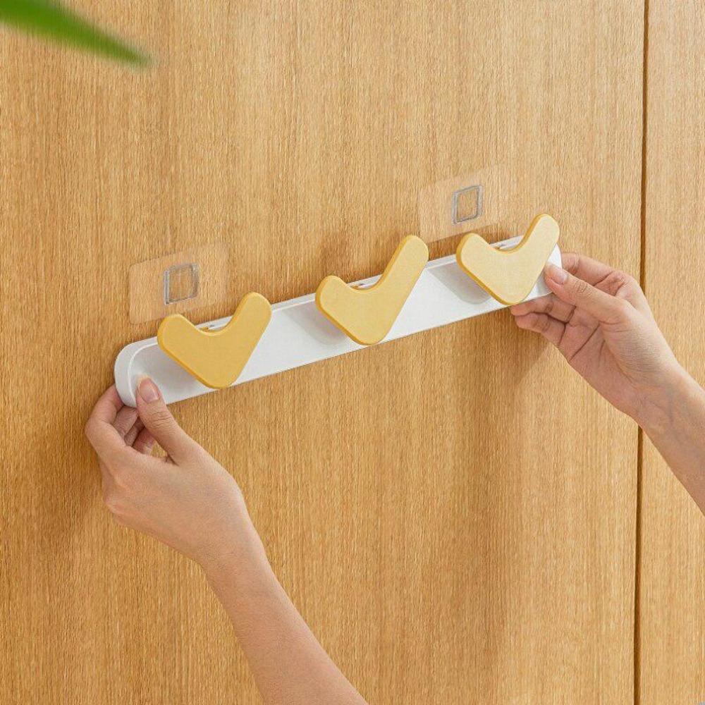 Multifunkční kuchyňský nástěnný háček do koupelny, silný samolepicí háček, plastové dveře, zadní klíč, klobouk, úložný stojan, gadgety