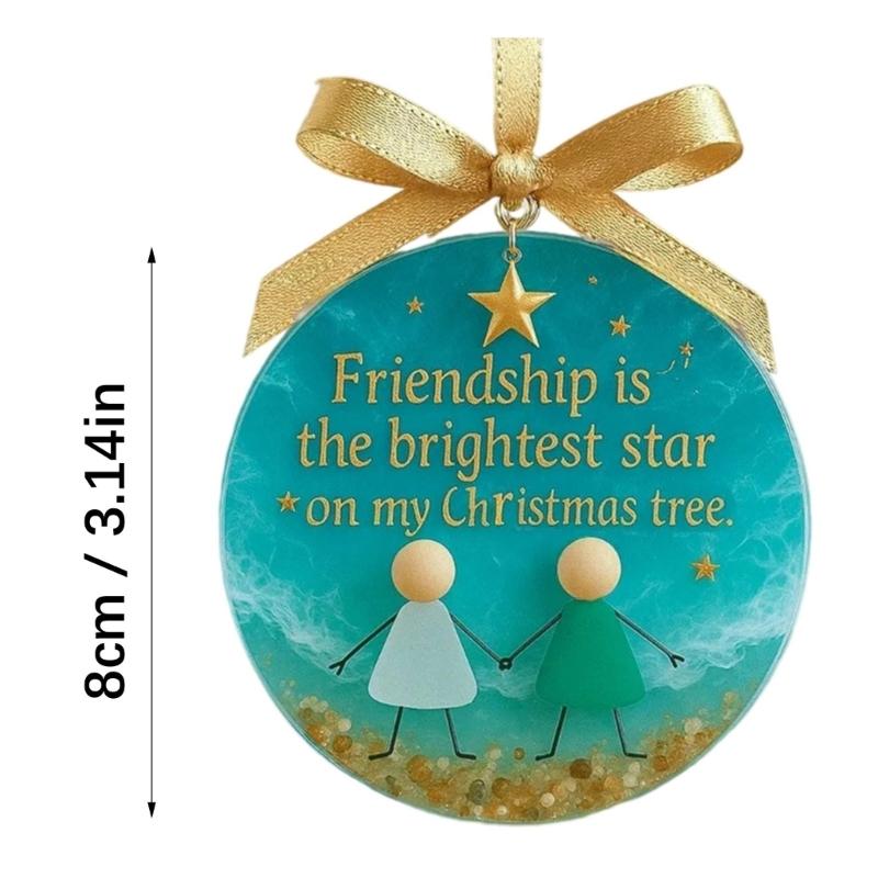 User Friendly Recyclable Shatterproof Acrylic Christmas Bell Ornament For Festival Decorations Safe For Kids And Pet