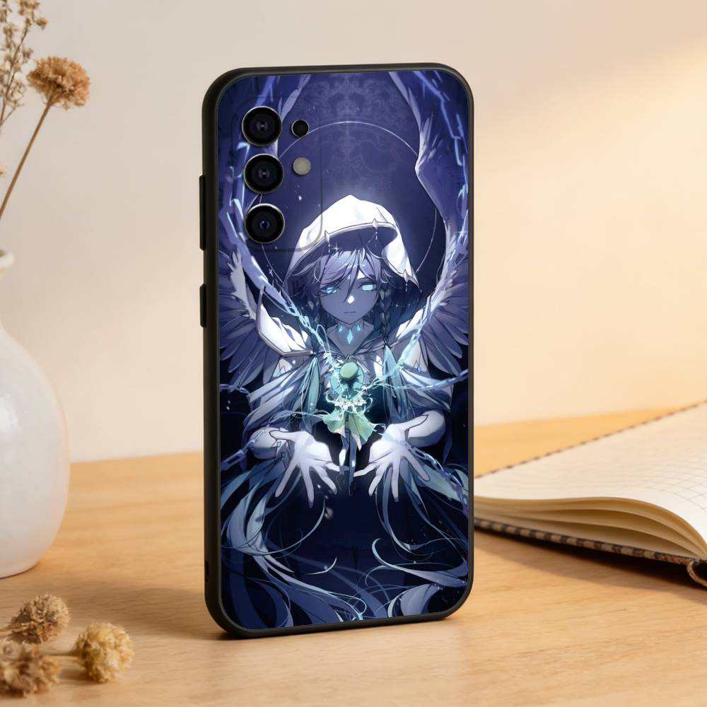 Genshin impact Venti Handyhülle Für Samsung S25,S24,S21,S22,S23,S30,Ultra,S20,Plus,Fe,Weiche Silikon Schwarze Hülle