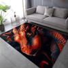 Multiple sizes Close-up of red dragon Print Carpet Rug for Living Room Bedroom Sofa Doormat Home Decor Non-slip Floor Mat