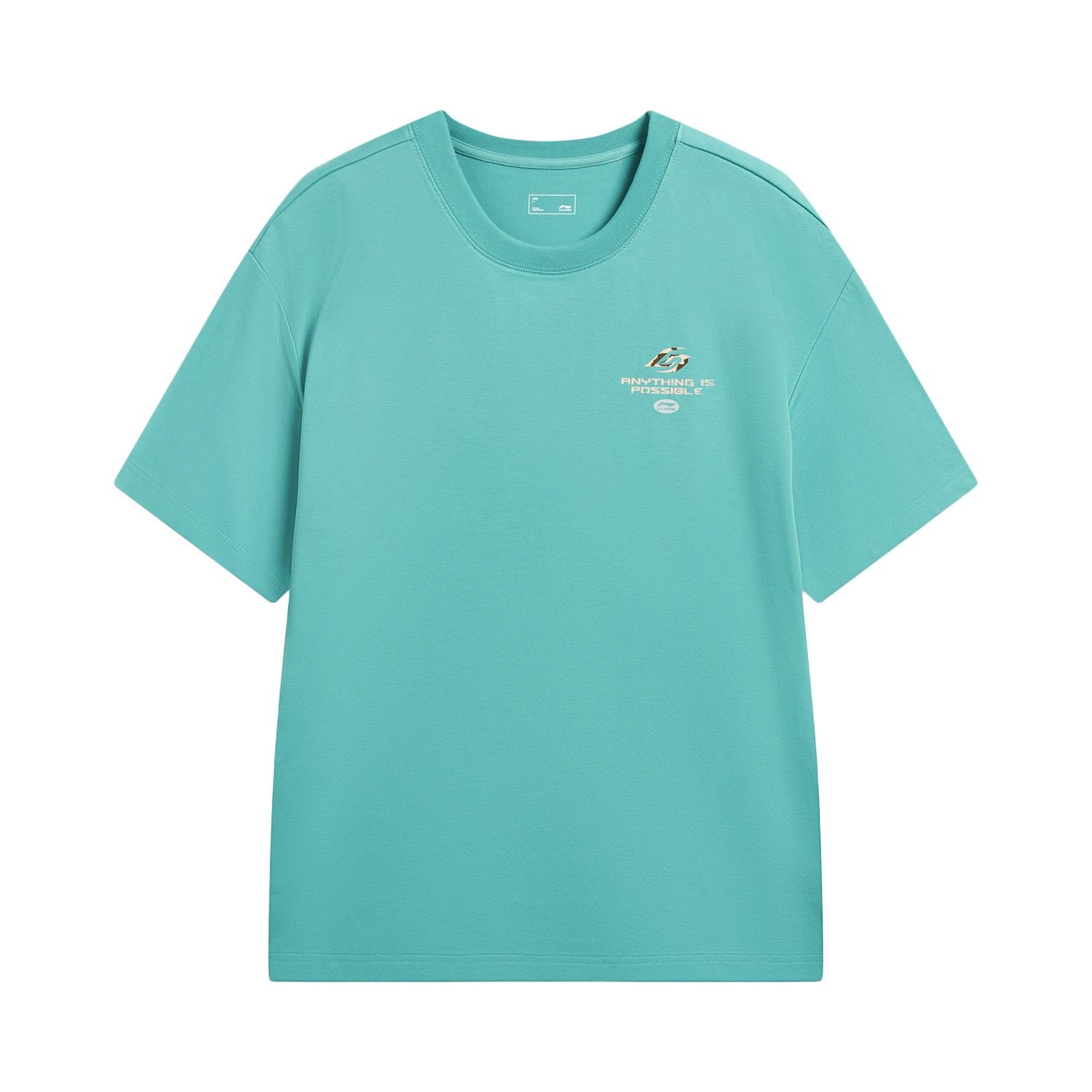 Li-Ning Antibacterial Quick-Dry Cool Round Neck T-Shirt Unisex Tops ATSW257-3 S