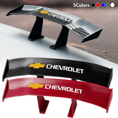 Carbon Fiber Look Car Mini Rear Spoiler Mini Wing Small Model Decoration for Cruze Aveo Malibu Captiva Lacetti Camaro