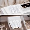 10/20 Only Mini Transparent Jewelry Organizer, Transparent Square Jewelry Box for Necklace Earring Ring Nose Nail
