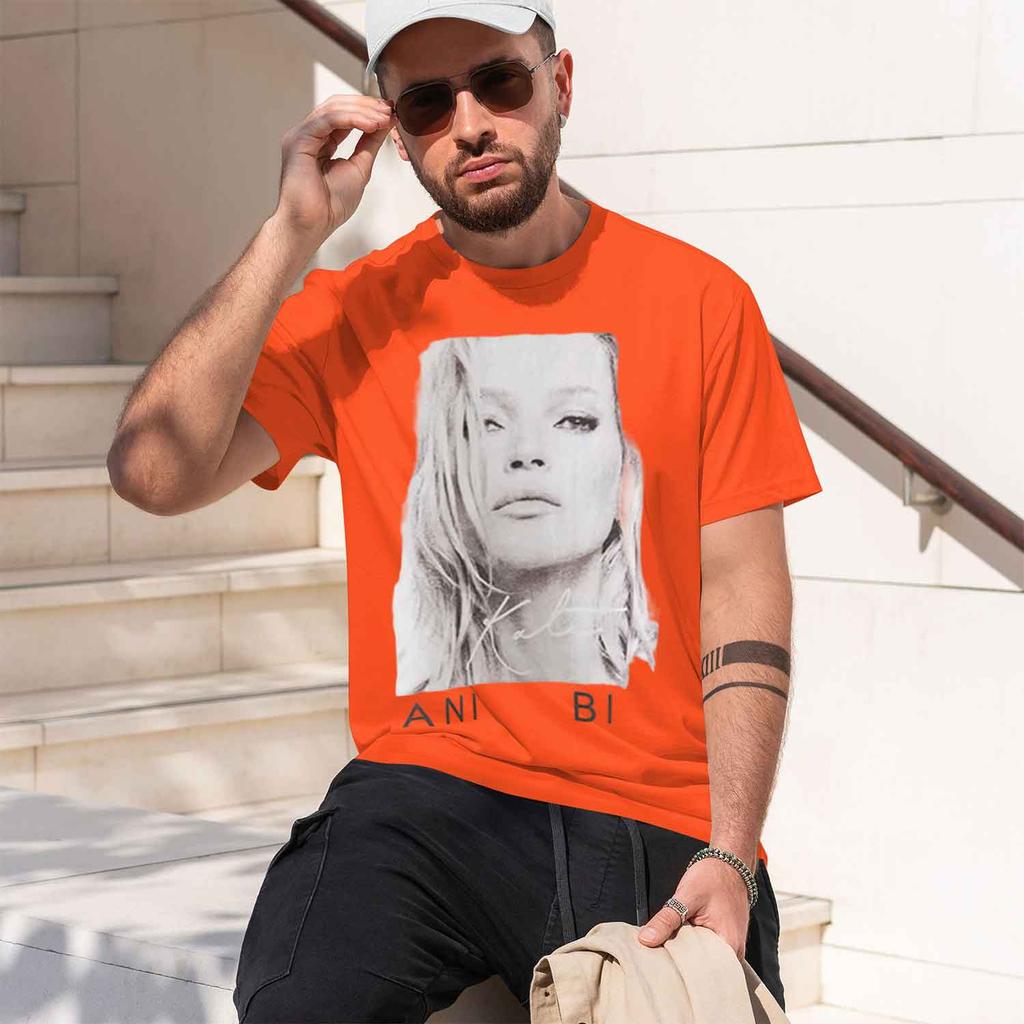 Casual Style Unisexs TShirt With Portrait And Text Design For Everyday Wear In Spring And Summer Perfect Gift For Fashion Lovers