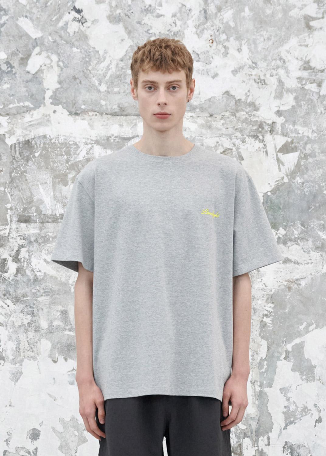 Футболка с логотипом Limelight Apparel (Серый меланж/Лайм) Limelight/M