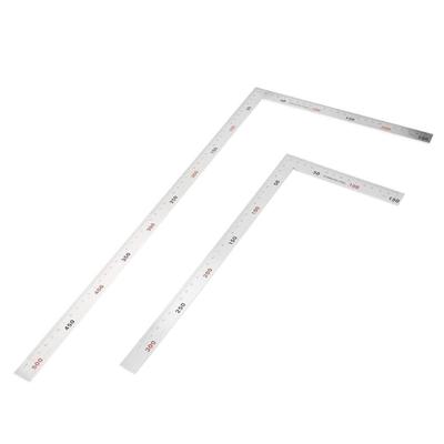 L-Form Winkel Lineal Universal 90 Grad Rahmenecke Lineal Edelstahl Messlineal 1,2 mm Dicke Anreißwerkzeug