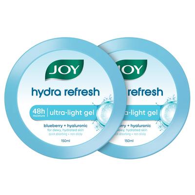 Hydra Refresh Ultra Light Gel Moisturizer 150ml X 2 for Oily Skin Non-Sticky 48hr Hydration