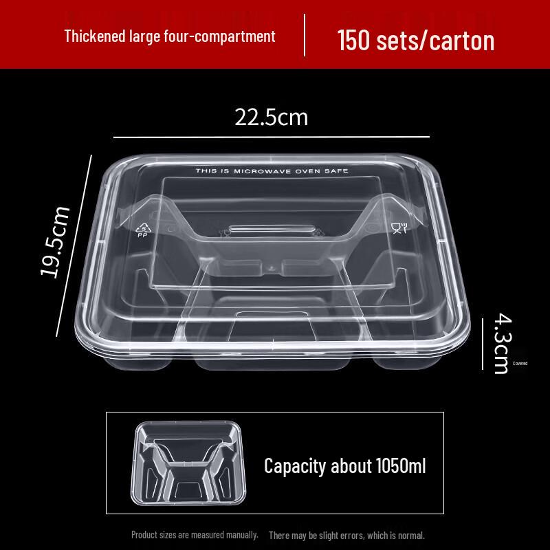 Disposable Divided Plastic Meal Box