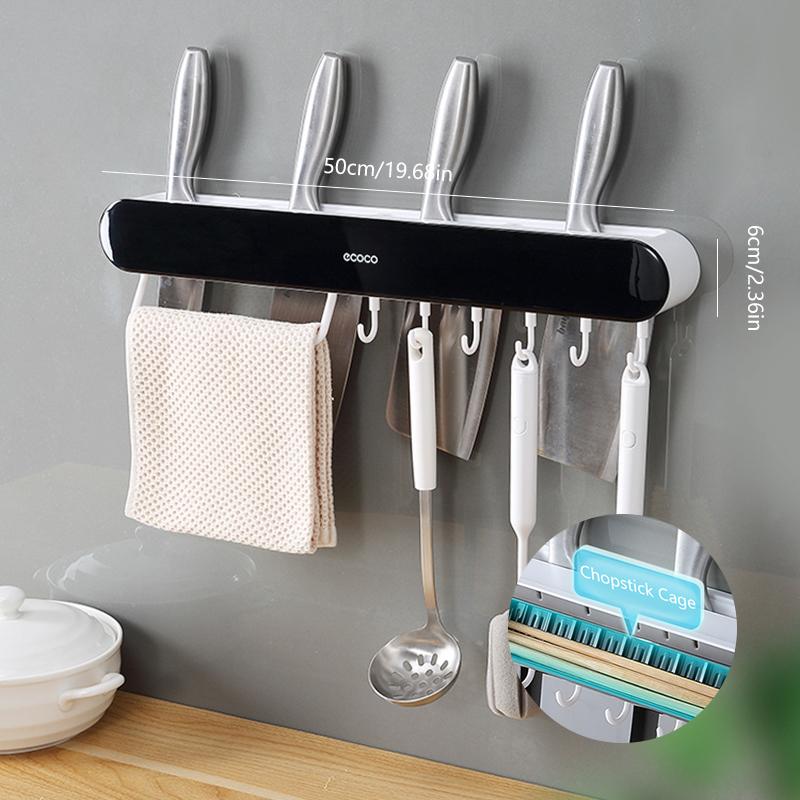 Kitchen Storage Rack Chopstick Knife Holder Professional Kitchen Utensils Holder Kitchen Accessories Wall-mounted  Knives Stand