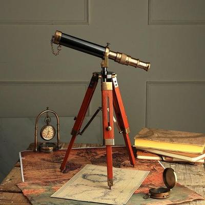 Table Décor 22.86 Cm Telescope Vintage Marine Gift Functional Instrument Collectables Gift Item