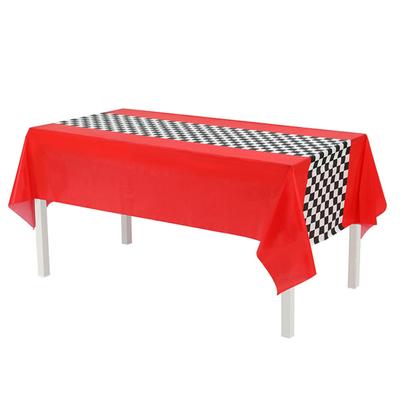 3Pcs Table Cloth Lightweight Portable Classic Retro Racing Car Style Tablecloths for Racing Fans Car Party Decoration