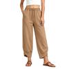 Women's Casual Loose Fit Drawstring Wide Leg Pants with Pockets
