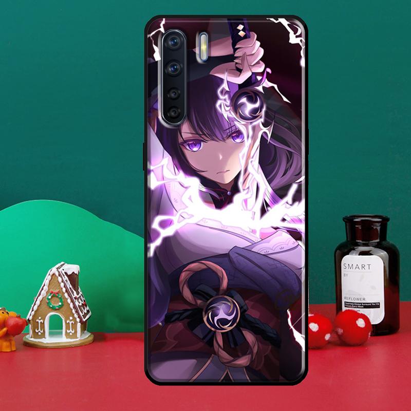 Genshin Impact Raiden Shogun Baal für OPPO A15 A83 A91 A93 A1K A3S A5S A52 A72 A54 A74 A94 A31 A5 A9 A53S 2020 Handyhülle