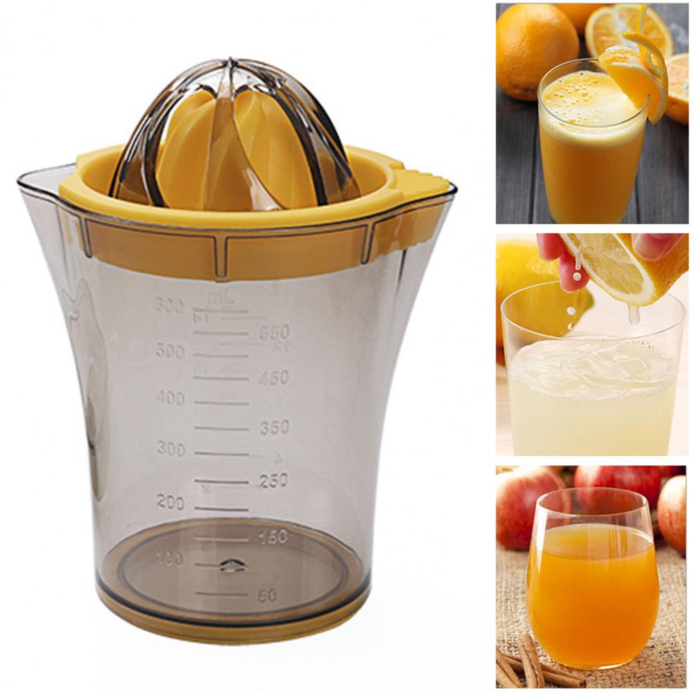 Hand Press Orange Squeezer Lemon Citrus Squeezer Portable Hand Press Fruit Juicer with Scale for Citrus Kitchen Accessories