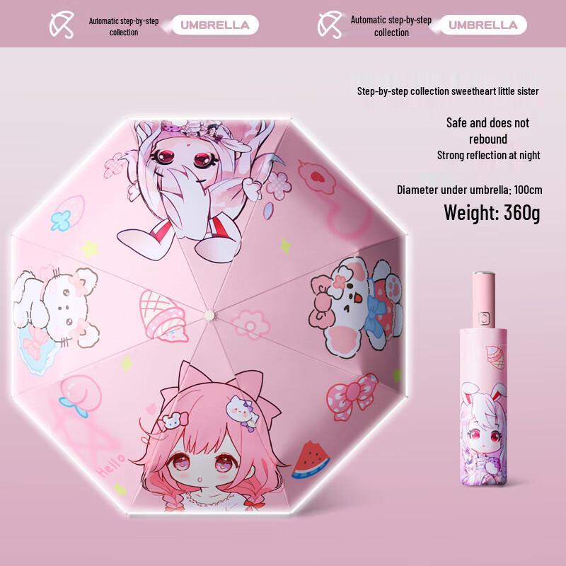 Kids Automatic Sun and Rain Umbrella