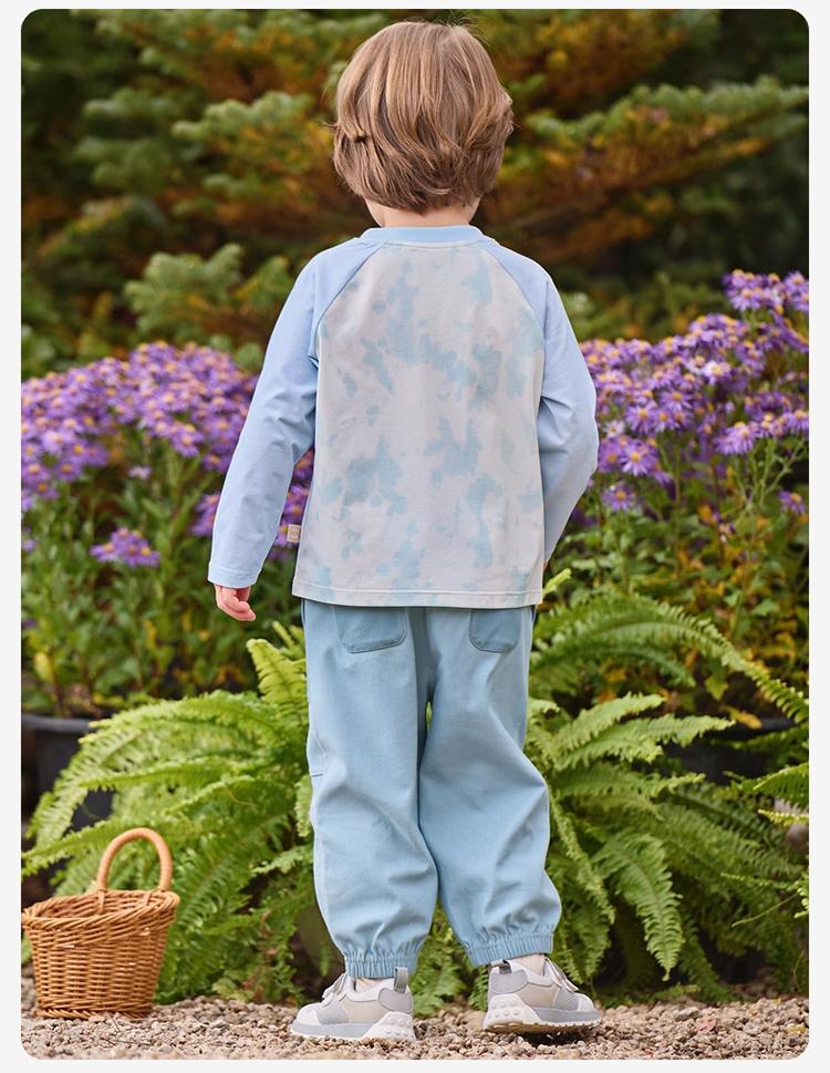 David Bella Boys' Long Pants Spring Clothes New Baby Casual Leg Tights Children's Imitation Cowboy Pants