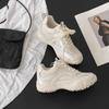 Autumn New College Style Small Women Thick-soled Mesh Breathable Casual Sneakers Women